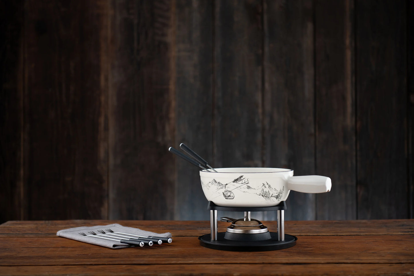 Set à fondue " Fromage d'alpage"