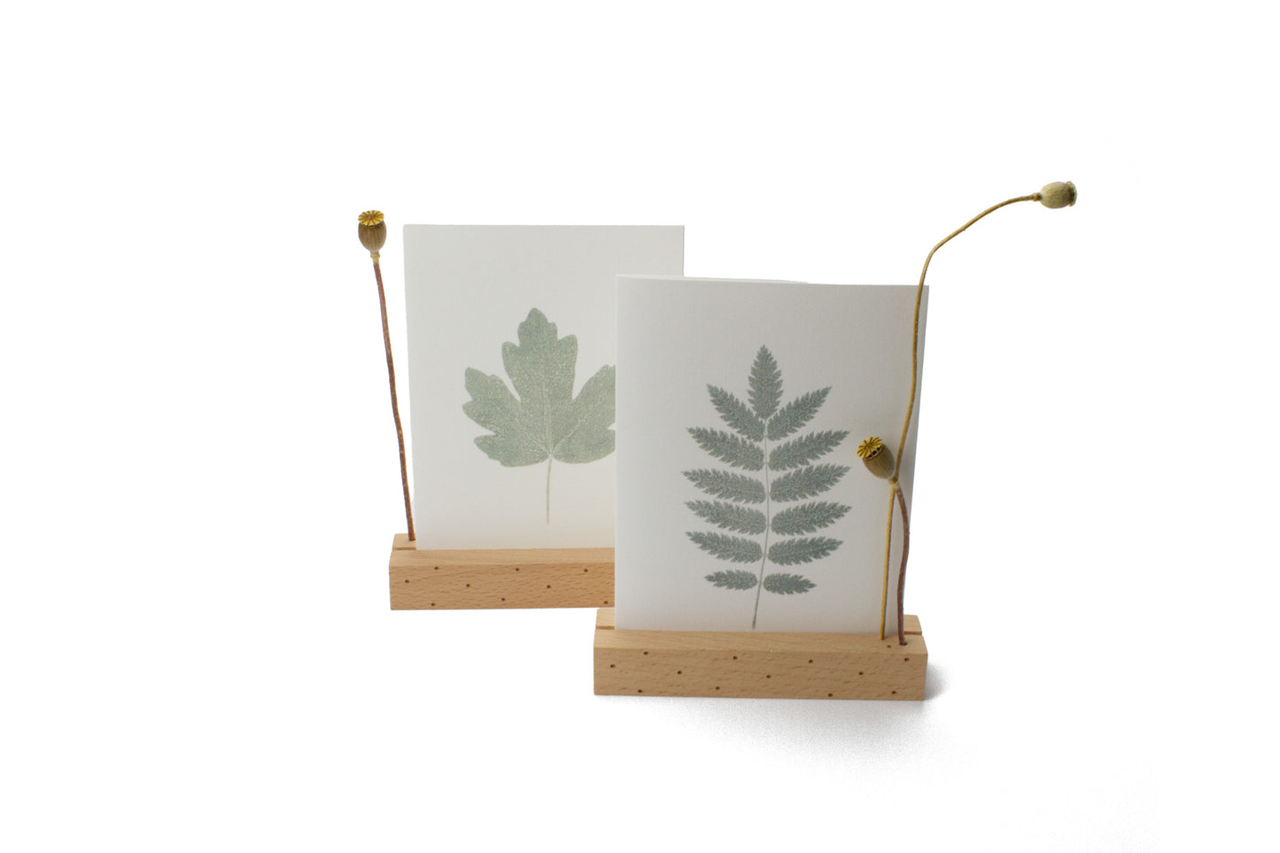 Set de 2 présentoirs porte-carte et porte-fleurs séchées