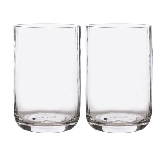Set de deux verres striés